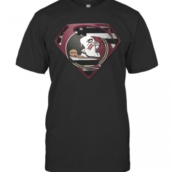 Florida State Seminoles Superman T Shirt College Football Tee - Picture 1 of 5